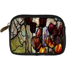 Tiffany Window Colorful Pattern Digital Camera Leather Case by Sapixe