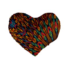 Background Abstract Texture Standard 16  Premium Flano Heart Shape Cushions