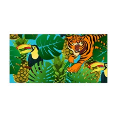 Tropical Pelican Tiger Jungle Blue Yoga Headband by snowwhitegirl