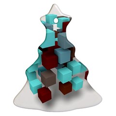 Matrix Network Data Exchange Christmas Tree Ornament (two Sides) by Nexatart