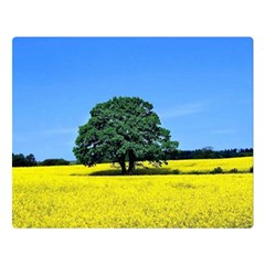 Tree In Field Double Sided Flano Blanket (large) 
