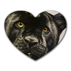 Panther Heart Mousepads by ArtByThree