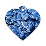Cold Ice Dog Tag Heart (One Side)