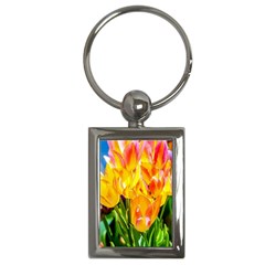 Festival Of Tulip Flowers Key Chains (rectangle)  by FunnyCow