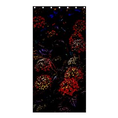 Floral Fireworks Shower Curtain 36  X 72  (stall)  by FunnyCow