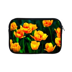 Yellow Orange Tulip Flowers Apple Ipad Mini Zipper Cases by FunnyCow