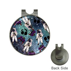 Astronaut Space Galaxy Hat Clips With Golf Markers by snowwhitegirl