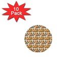 Victorian Girl Labels 1  Mini Buttons (10 pack) 