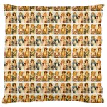 Victorian Girl Labels Large Cushion Case (One Side)