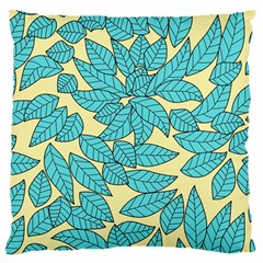 Leaves Dried Leaves Stamping Standard Flano Cushion Case (one Side) by Nexatart