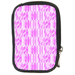 Bright Pink Colored Waikiki Surfboards  Compact Camera Leather Case by PodArtist