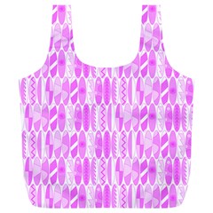 Bright Pink Colored Waikiki Surfboards  Full Print Recycle Bag (xl) by PodArtist