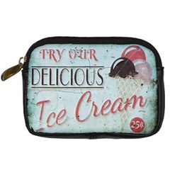 Delicious Ice Cream Digital Camera Leather Case by snowwhitegirl