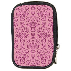 Victorian Pink Ornamental Compact Camera Leather Case by snowwhitegirl