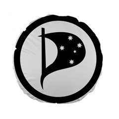 Logo Of Pirate Party Australia Standard 15  Premium Round Cushions by abbeyz71