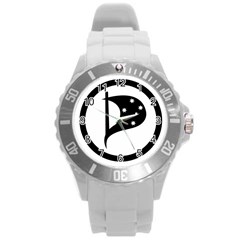 Logo Of Pirate Party Australia Round Plastic Sport Watch (l) by abbeyz71
