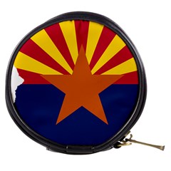 Flag Map Of Arizona Mini Makeup Bag by abbeyz71