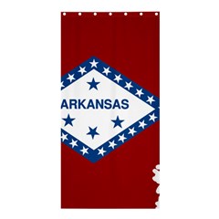 Flag Map Of Arkansas Shower Curtain 36  X 72  (stall)  by abbeyz71
