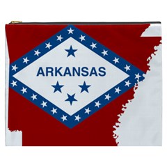 Flag Map Of Arkansas Cosmetic Bag (xxxl) by abbeyz71