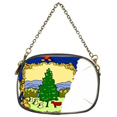 Flag Map Of Vermont Chain Purse (one Side) by abbeyz71