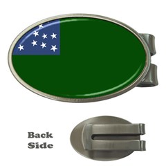 Flag Of Vermont Republic, 1777-1791 Money Clips (oval)  by abbeyz71