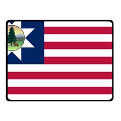 Flag Of Vermont, 1837-1923 Fleece Blanket (small) by abbeyz71