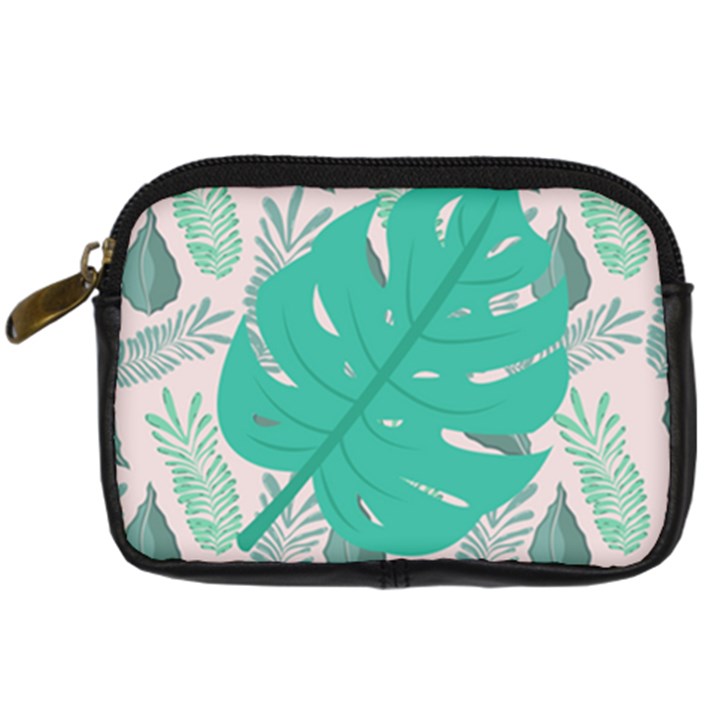 Palm Botanical Leaf Love Digital Camera Leather Case