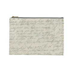 Handwritten Letter 2 Cosmetic Bag (large) by vintage2030