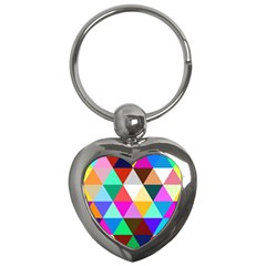 Triangles Pattern                                                    Key Chain (heart)
