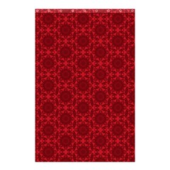 Victorian Paisley Red Shower Curtain 48  X 72  (small)  by snowwhitegirl