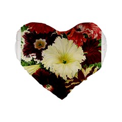 Flowers 1776585 1920 Standard 16  Premium Flano Heart Shape Cushions by vintage2030