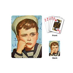 Retro Boy Playing Cards (mini) by vintage2030