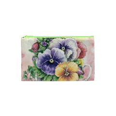 Lowers Pansy Cosmetic Bag (xs) by vintage2030