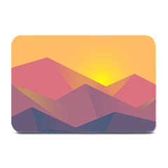 Image Sunset Landscape Graphics Plate Mats