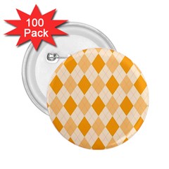 Argyle Pattern Seamless Design 2 25  Buttons (100 Pack) 