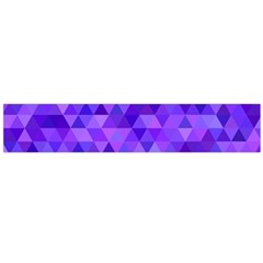 Purple Triangle Purple Background Large Flano Scarf 
