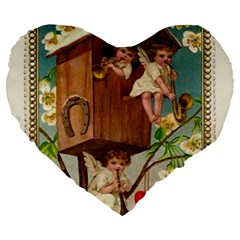 Valentine 1171220 1920 Large 19  Premium Flano Heart Shape Cushions by vintage2030