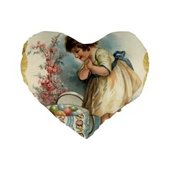 Easter 1225815 1280 Standard 16  Premium Flano Heart Shape Cushions by vintage2030