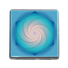 Decorative Background Blue Memory Card Reader (square 5 Slot)
