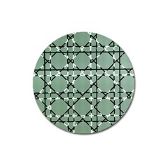 Pattern Graphics Figure Line Glass Magnet 3  (round) by Sapixe