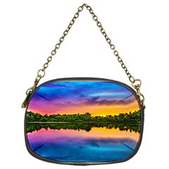 Sunset Color Evening Sky Evening Chain Purse (one Side) by Sapixe
