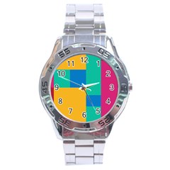Background Abstract Stainless Steel Analogue Watch