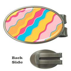Cake Color Palette Painting Money Clips (oval) 