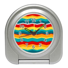 Retro Colors 60 Background Travel Alarm Clock