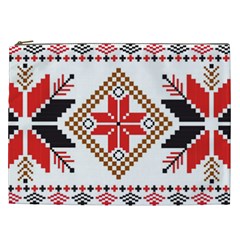 Ornament Stars Textile Crochet Cosmetic Bag (xxl)