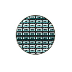 Aqua Cassette Hat Clip Ball Marker (10 Pack) by snowwhitegirl