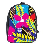 Design Decoration Decor Floral Pattern School Bag (XL)