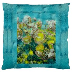 Bloom In Vintage Ornate Style Large Flano Cushion Case (one Side) by pepitasart