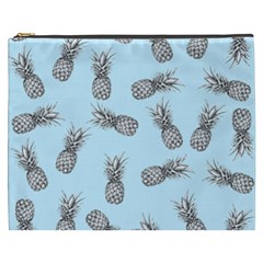 Pineapple Pattern Cosmetic Bag (xxxl) by Valentinaart