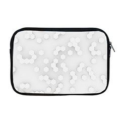 White Abstract Wall Paper Design Frame Apple Macbook Pro 17  Zipper Case by Simbadda